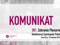 Komunikat z 381. Zebrania Plenarnego Konferencji Episkopatu Polski