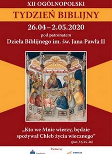 XII Ogólnopolski Tydzień Biblijny 26.04. – 02.05 2020 r.