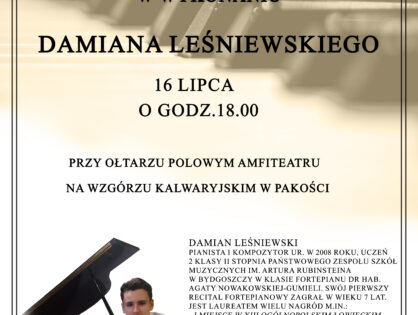 Koncert fortepianowy 16.07.2023r. godz. 18.00