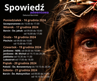 Spowiedź w Dekanacie Barcińskim